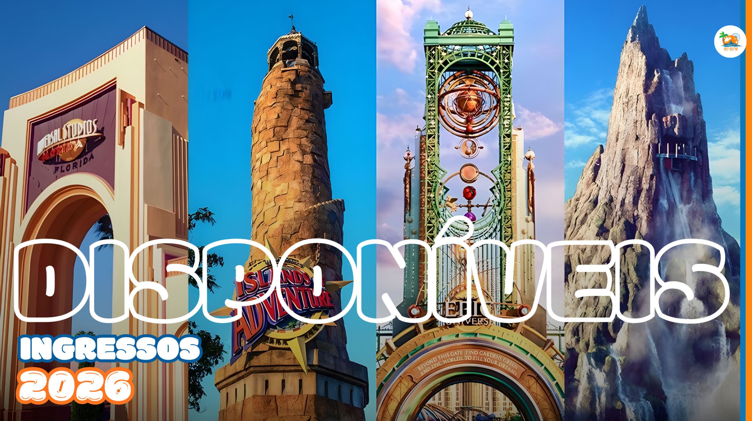Novos ingressos da Universal Orlando para 2026 já estão disponíveis: veja todas as opções!!